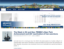 Tablet Screenshot of oilandgasmexico.com